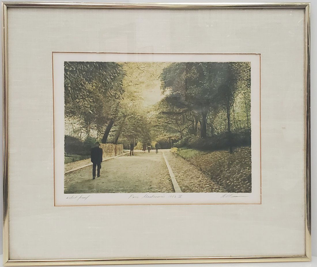 Harold Altman Artists Proof Color Lithograph Parc Montsouris (1 of 7)