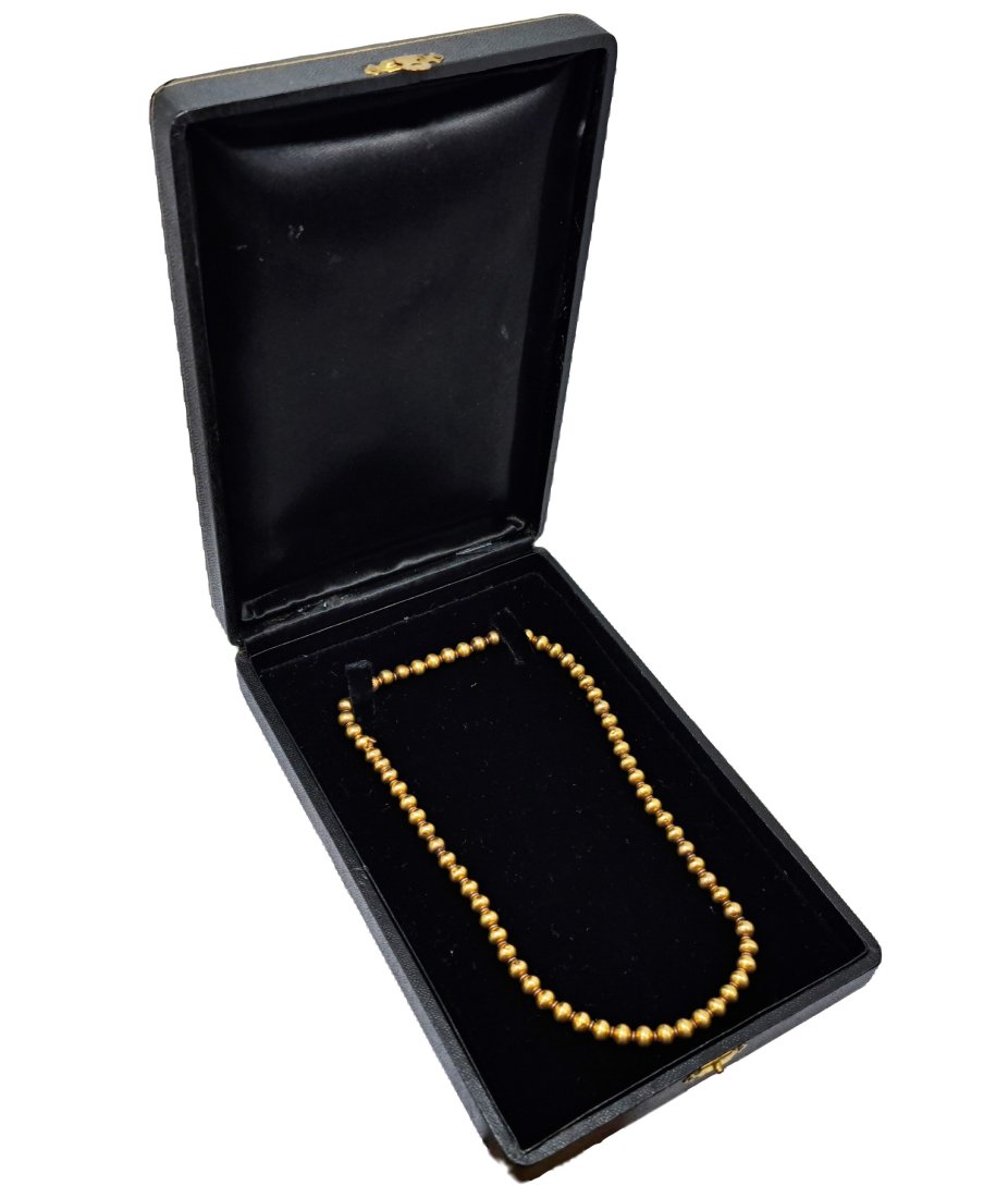 American Colonial 18k Gold Necklace Attributed to Elias Pelletreau Exhibited In the Metropolitan Mus (1 of 6)