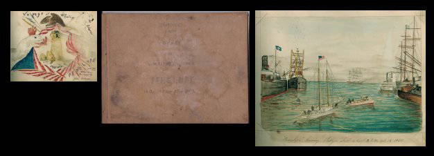 Capt. John J Bertoncini Illus Arctic Whaling Ship’s: Capt. John J Bertoncini Illus Arctic Whaling Ship’s Log of the Penelope 1900-1902 Important Marine Maritime Document Book by Johnny the Painter aka Bertonccini Captain John J. Bertoncini