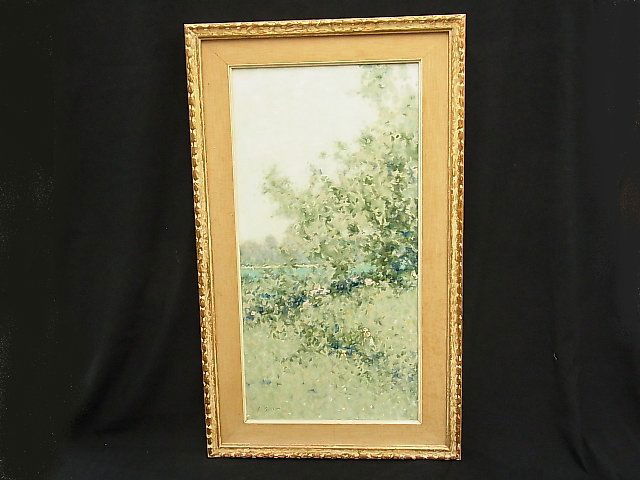 Andre Gisson School of Paris Impressionist Landscap: Andre Gisson School of Paris Impressionist Landscape Painting Second of Two Pendant Works, 2nd of 3 in Sale Andre Gisson School of Paris Impressionist Landscape Painting Second of Two Pendant Works, 2