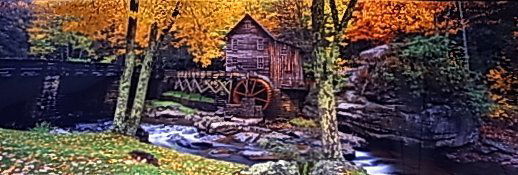 HUGE Peter LIK Babcock Mill LtdEd 1.5m TITLED West: HUGE Peter LIK Babcock Mill LtdEd 1.5m TITLED West Virginia Color Photograph CNX LIK, Peter Australian of Czech ancestry active in America, born 1959: Babcock Mill Limited edition color silver halide