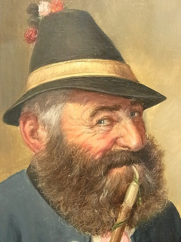 106 Fritz MULLER Original Oil Painting German Bavarian Lot 106