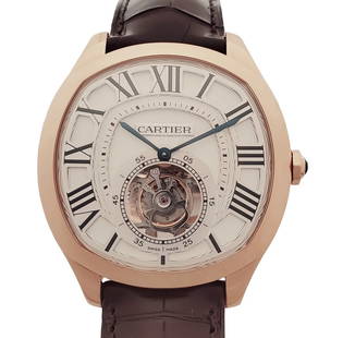 18k Rose Gold Drive de Cartier Flying Tourbillon Watch Box Papers: Described By:Michelle NOTDDD 52534 Title:18k Rose Gold Drive de Cartier Flying Tourbillon Watch Box Papers Description: 18k Rose Gold Drive de Cartier Flying Tourbillon Watch Box Papers Case Size:4