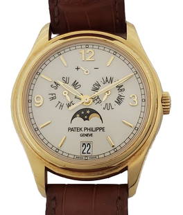 Patek Philippe 5146J 18k Gold Annual Calendar Moonphase Mens Watch Box Papers: Described By:Michelle NRGDDD 39901 Title:Patek Philippe 5146J 18k Gold Annual Calendar Moonphase Mens Watch Box Papers Description: Patek Philippe 5146J 18k Gold Annual Calendar Moonphase Mens Watch B