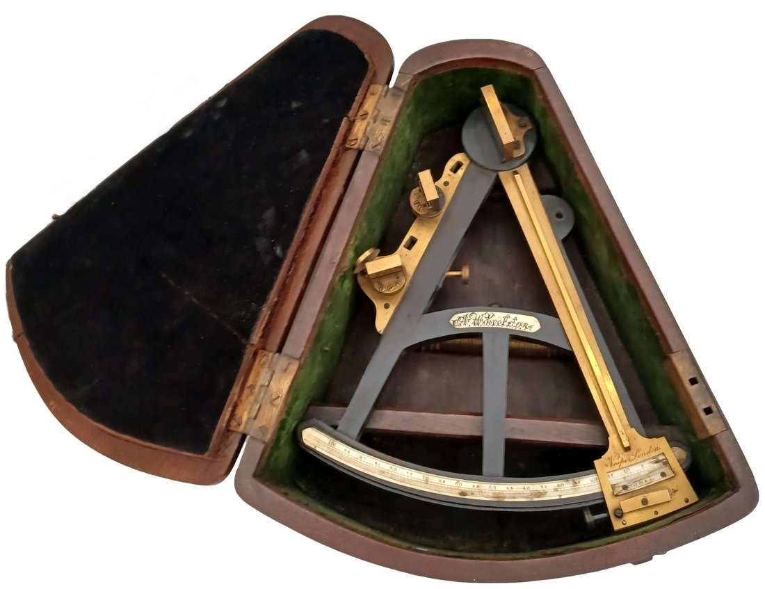 Antique Vesper England Naval British Ship Sexton In Box (1 of 7)