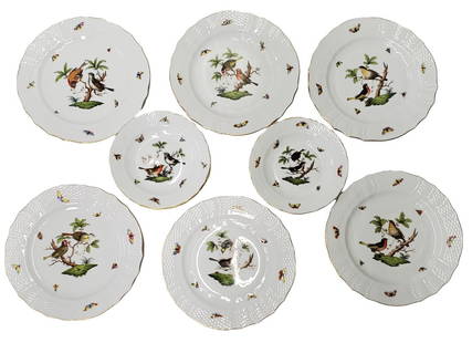 Herend Hungary Handpainted Porcelain Bird Plates Antique Set of 10: Described By:Michelle CNX VX 1537 7849 Title: Herend Hungary Handpainted Porcelain Bird Plates Antique Set of 10 Description:Herend Hungary Handpainted Porcelain Bird Plates Antique Set of 10. Please