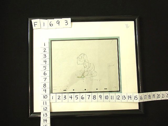 Original Walt Disney Numbered Production Sequel Sc: Title: Original Walt Disney Numbered Production Sequel Scene Pencil Drawing Sneezy from Snow White and the Seven Dwarfs CNX Description: Original Walt Disney numbered Production Sequel Scene line dra