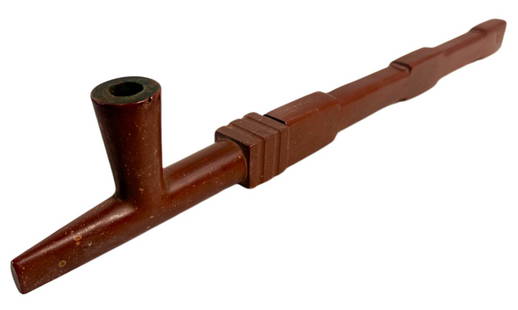 Old Catlinite Native American Peace Pipe Pipestone 18.75 inches Carved Stone Plains Tribe Sioux: Title:Old Catlinite Native American Peace Pipe Pipestone 18.75 inches Carved Stone Plains Tribe Sioux Description: Beautiful, hand-carved Native American peace pipe, 18.75 inches long and 1.47 lbs.