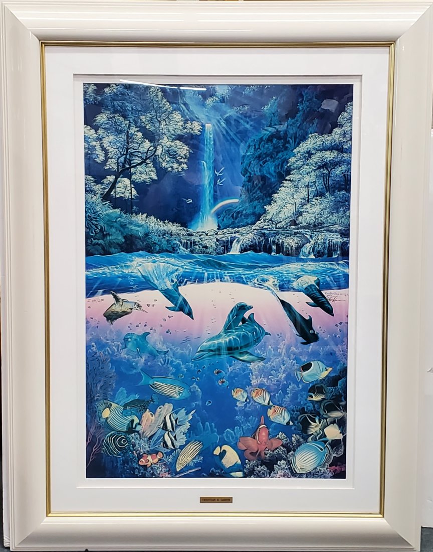 Christian R. Lassen Underwater Marine Limited Edition Color Lithograph: Described By:Michelle CNX 1491 7698 Title:Christian R. Lassen Underwater Marine Limited Edition Color Lithograph Description: Christian R. Lassen Underwater Marine Limited Edition Color Lithograph. Pr