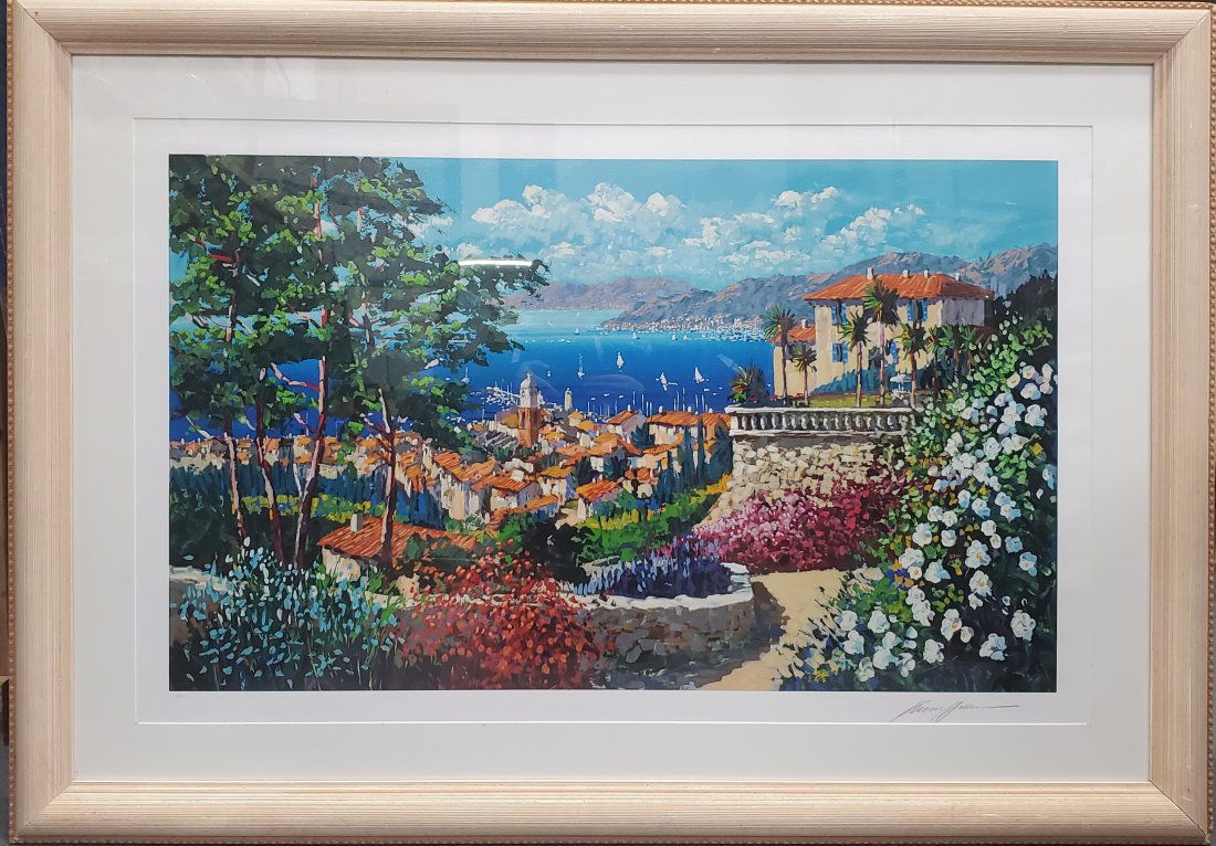 Kenny Hallam Mediterranean Serigraph Limited Edition Pencil Signed (1 of 6)
