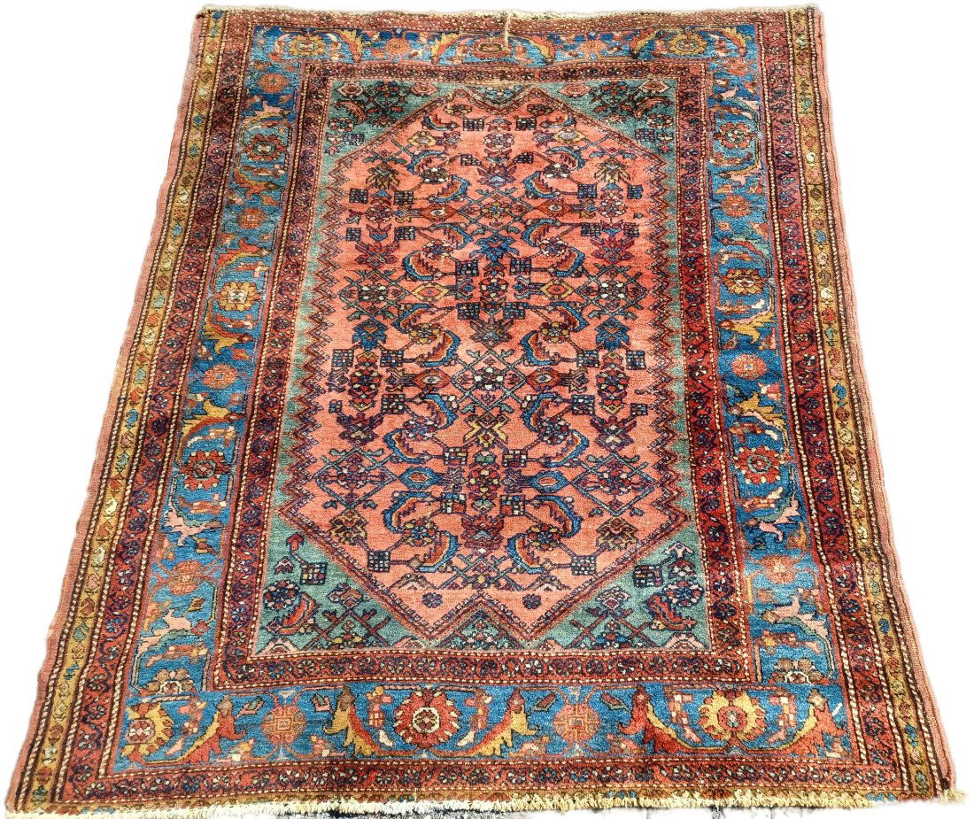 Antique Oriental Persian 5’3”x5’11” Hand Made Multi Color Rug (1 of 5)