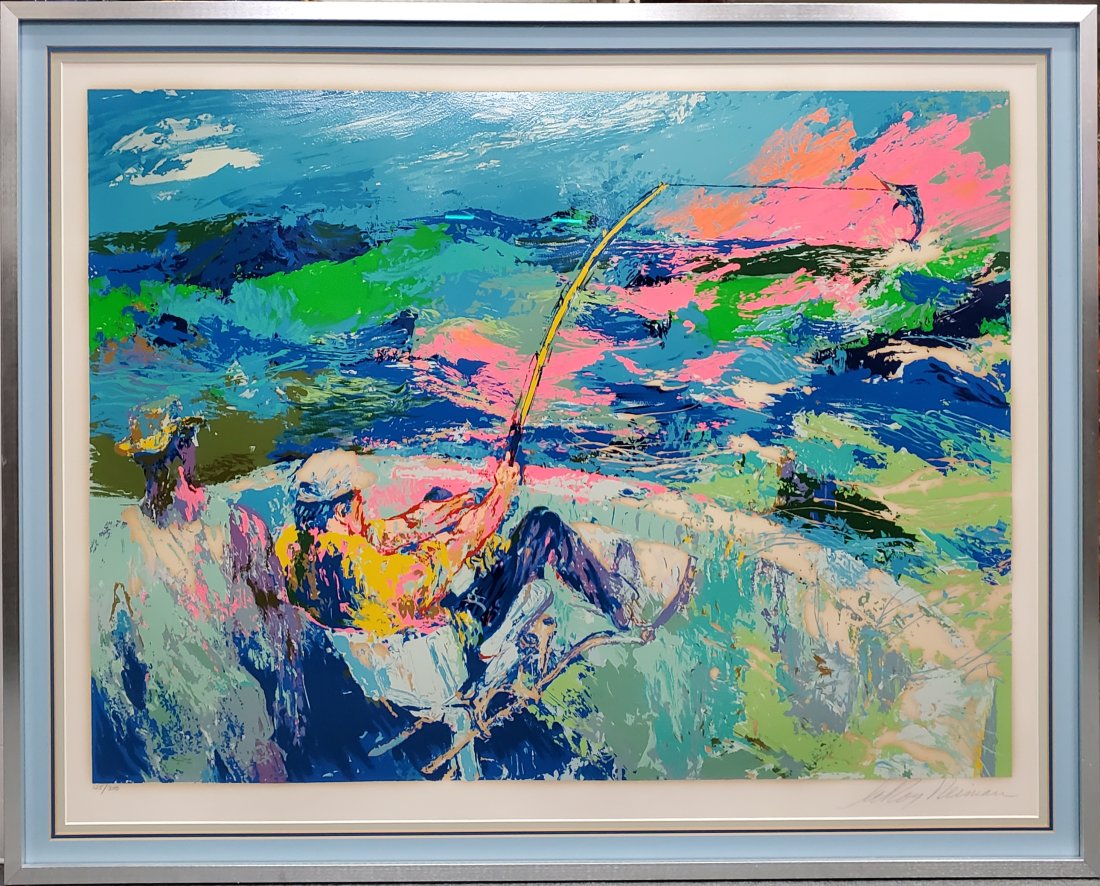 LeRoy Neiman Pencil Signed Serigraph Limited Edition Marlin Fishing COA (1 of 6)