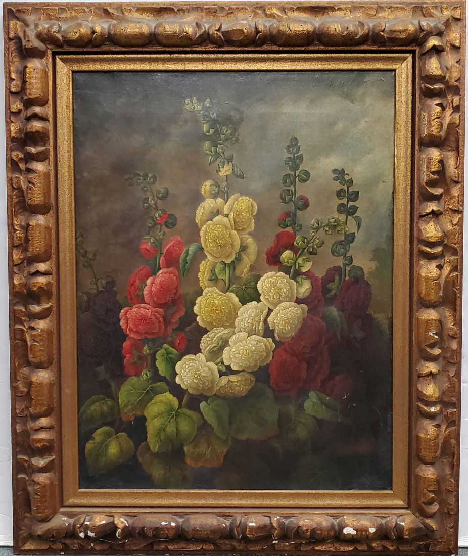 Circle of Martin Johnson Heade or Paul De Longpre Floral Still Life Oil Painting (1 of 5)