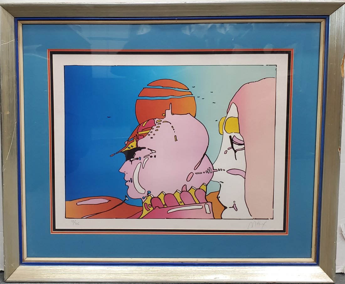 Peter Max Psychedelic Pop Art Lithograph Pencil Signed ed165 (1 of 6)