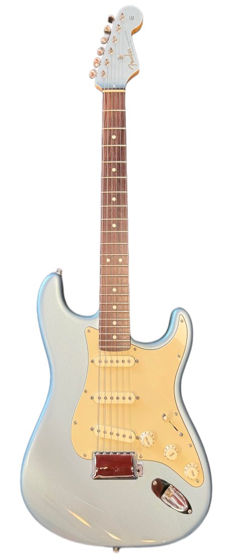 Fender American Vintage Series Stratocaster Electric Guitar Metallic Ice Blue w/ Matching Headstock (1 of 18)