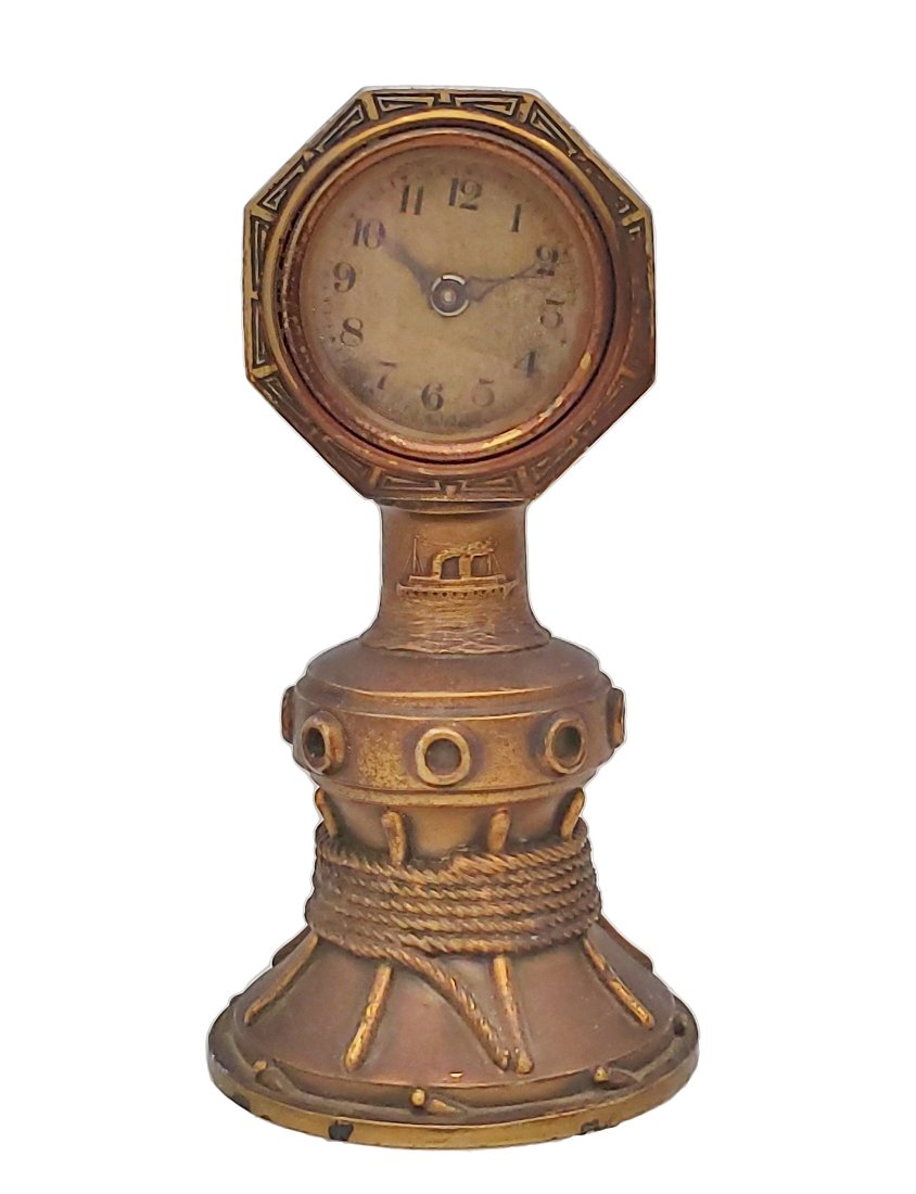 Lux Waterbury Steamship Desk Clock Nautical Mechanical MHP Collection (1 of 6)