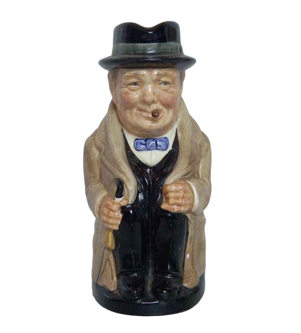 Royal Doulton Winston Churchill Toby Jug Porcelain Mug: Described By:Dillon HFA 2024X Title:Royal Doulton Winston Churchill Toby Jug Porcelain Mug Description: Royal Doulton Winston Churchill Toby Jug Porcelain Mug Approx. Dimensions or Size:6-1/4 in x