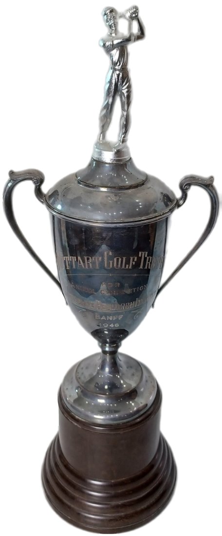 Muttart Golf Trophy Vermiculite Research Institute Banff 1946: Described by:Edison HFA 2024X Title:Muttart Golf Trophy Vermiculite Research Institute Banff 1946 Description: Muttart Golf Trophy Vermiculite Research Institute Banff 1946. Won by John Bishop, Walter