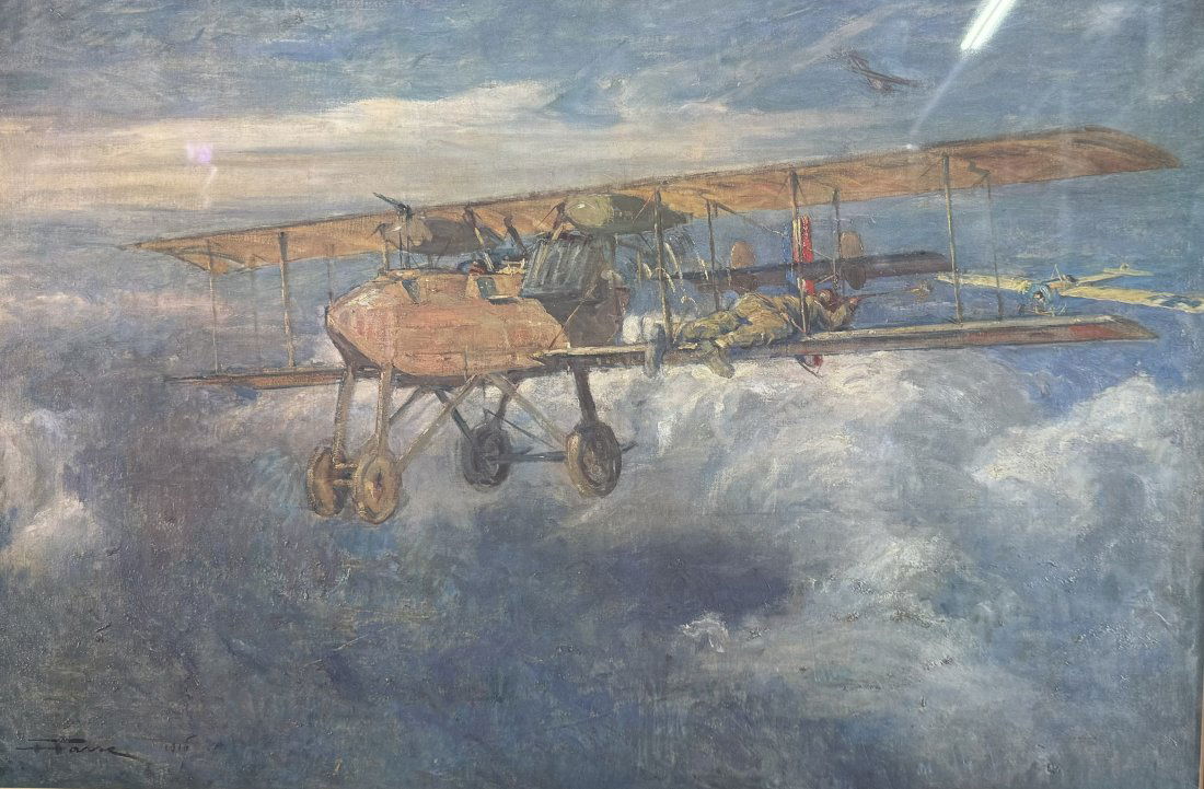 Henri Farre Vintage Print WWI Biplane (1 of 7)