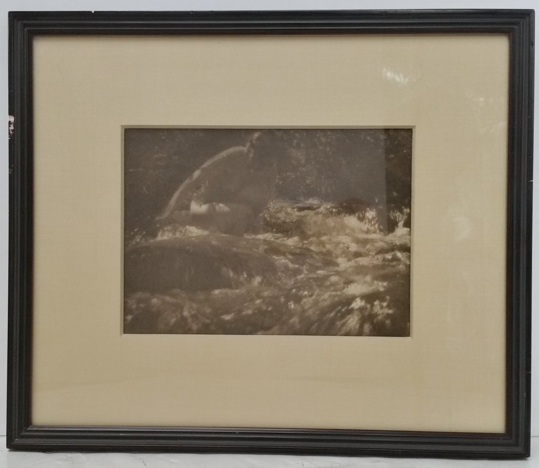 Anne Brigman The Brook Black White Photo from Camera Work No.25 1909: Described By:Amanda NUNK DBJQ Title: Anne Brigman The Brook Black White Photo from Camera Work No.25 1909 Description:Black and white photo from camera by Anne Brigman, titled The Brook, from January 