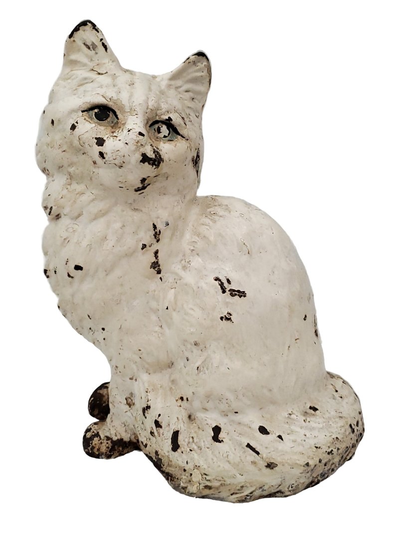 Kirstie Alley Estate Hubley Cast Iron Sitting Cat Doorstop COA (1 of 7)