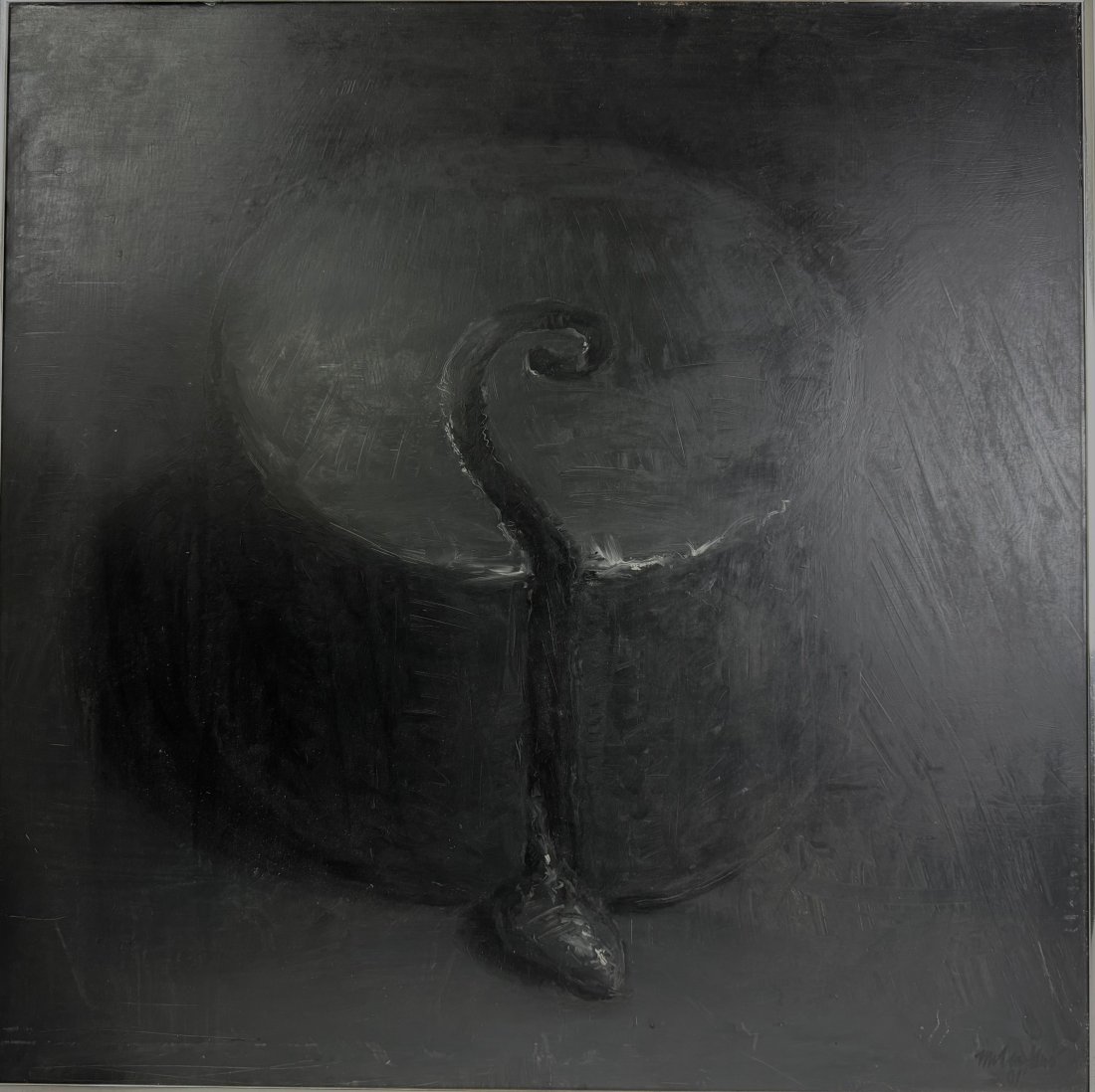 Original Jerry McLauglin Absract Modernist Painting Symbolist Expressionist Oil or Acrylic on Board: Described By:Sam CNX 1642 8291 Title: Original Jerry McLauglin Absract Modernist Painting Symbolist Expressionist Oil or Acrylic on Board Signed 2001 Description:Original Jerry McLauglin Absract Moder