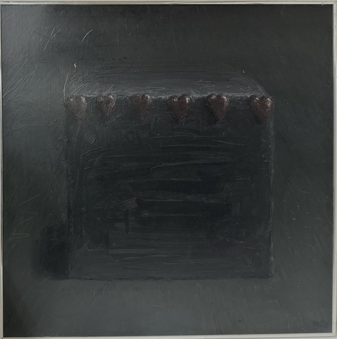 Original Jerry McLaughlin Abstract Expressionist Modernist  Signed Oil or Acrylic on Board Painting (1 of 5)