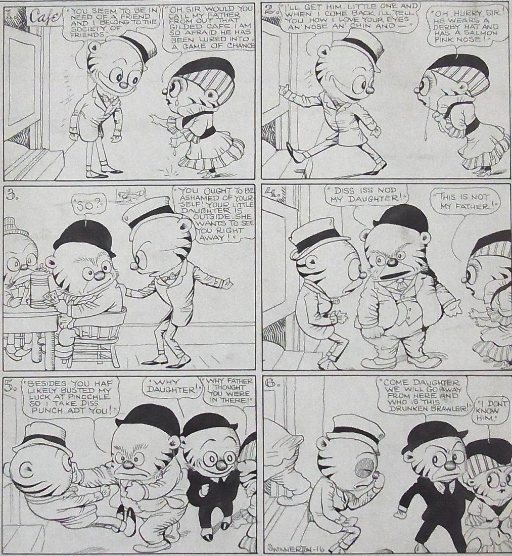 Jimmy James Swinnerton Mr. Jack Cat Cartoon Comic S: Jimmy James Swinnerton Mr. Jack Cat Cartoon Comic Strip Swinnerton is an Extremely Well Known Artist Whose Southwest Landscape Paintings Often Bring in the $40,000 to $60,000 range Original Illustrati