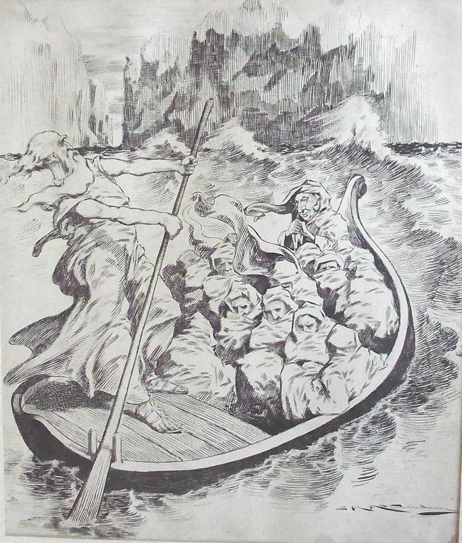 Large Charles Macaulay Pulitzer Winner New York Dai: Large Charles Macaulay Pulitzer Winner New York Daily Mirror Puck Magazine 1898 Editorial Original Political Illustration Cartoon Newspaper Pen and Ink Drawing Description: Large Charles Macaulay Puli