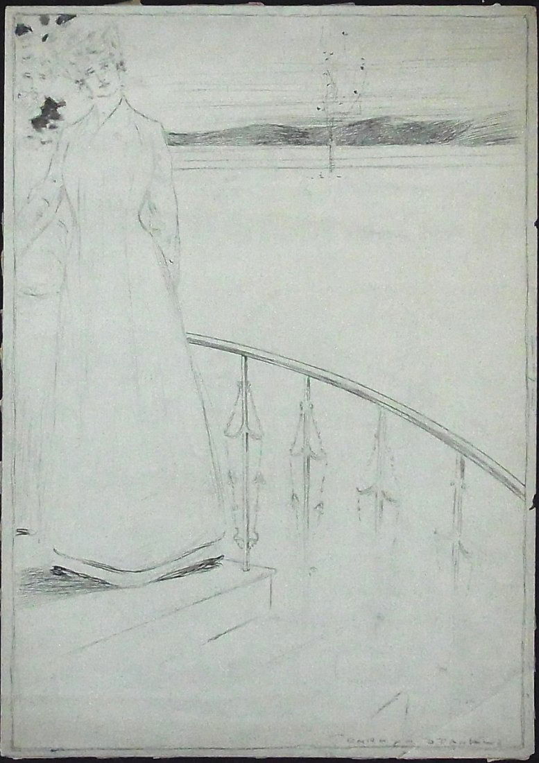 Penhryn Stanlaws Judge Magazine "Stanlaws Girl" riv: Penhryn Stanlaws Judge Magazine "Stanlaws Girl" rivaled the "Gibson Girl" Editorial Original Political Illustration Cartoon Newspaper Pen and Ink Drawing Description: Penhryn Stanlaws Judge Magazine