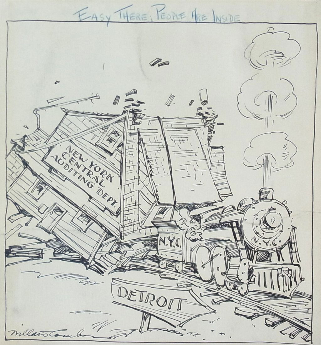 Jack Patton Railroad Car Uncle Sam Camps Great Dep: Jack Patton Railroad Car Uncle Sam Camps Great Depression Hardships “Lest We Forget – 1933” Dallas Journal 1936 Editorial Original Political Illustration Cartoon Newspaper Pen and Ink Drawing D