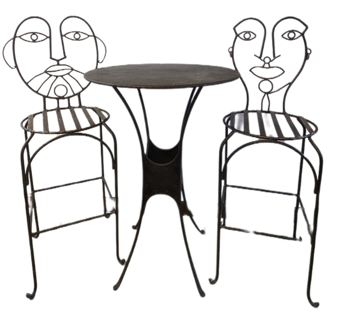 John Risley Style Poolside Backyard Chairs and Table MCM Mid Century Modern Outdoor Furniture (1 of 15)