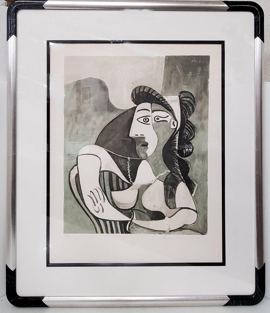 Marina Picasso ed500 Pablo Abstract Print Femme Accoudee au Fauteuil: Described By:Michelle CNX 1654 8362 Title:Marina Picasso ed500 Pablo Abstract Print Femme Accoudee au Fauteuil Description: Marina Picasso ed500 Pablo Abstract Print Femme Accoudee au Fauteuil Signat