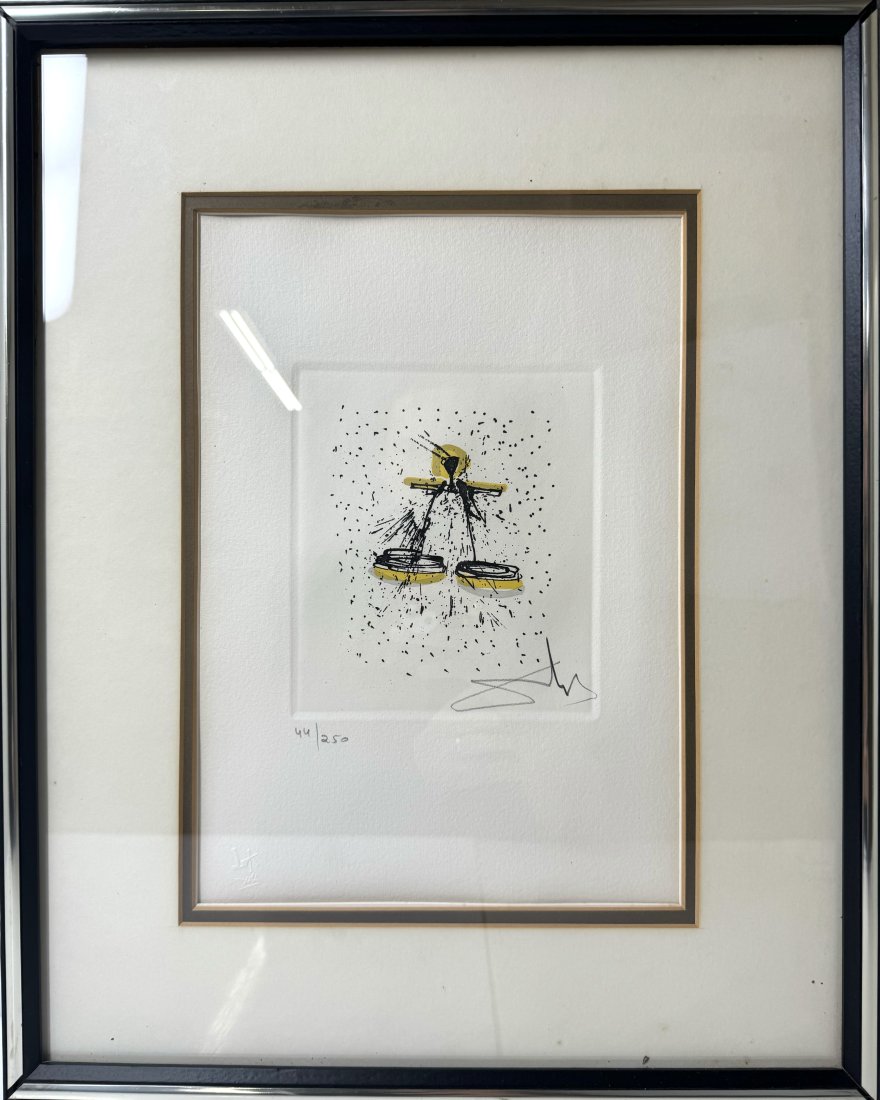 Salvador Dali “Libra“ Series Los Doce Signos del Zodiaco Signed Etching Certificate of (1 of 9)