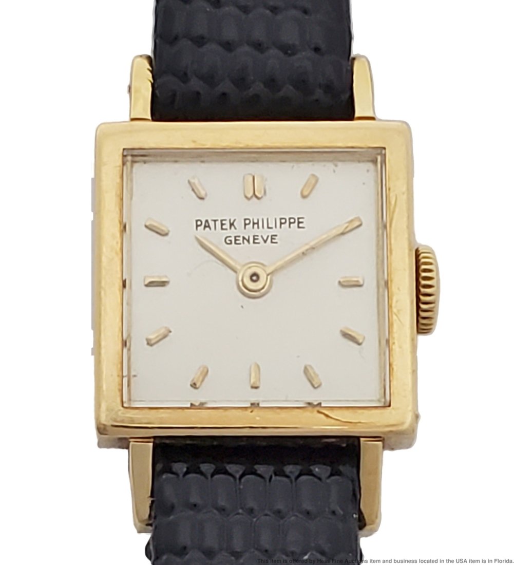 Patek Philippe 18k Gold Vintage 1966 Ladies Unusual Wrist Watch (1 of 8)