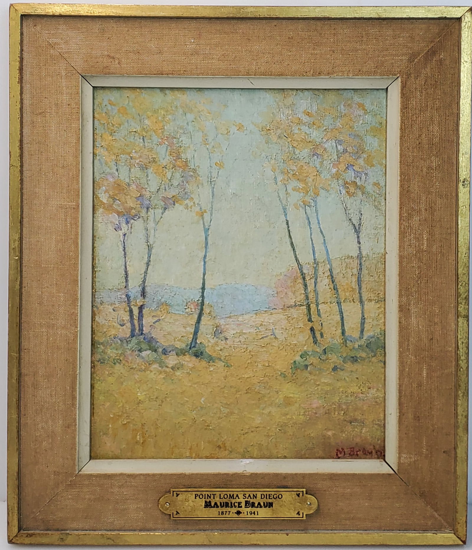 Maurice Braun Impressionist Landscape Oil Painting California Point Loma San Diego (1 of 7)