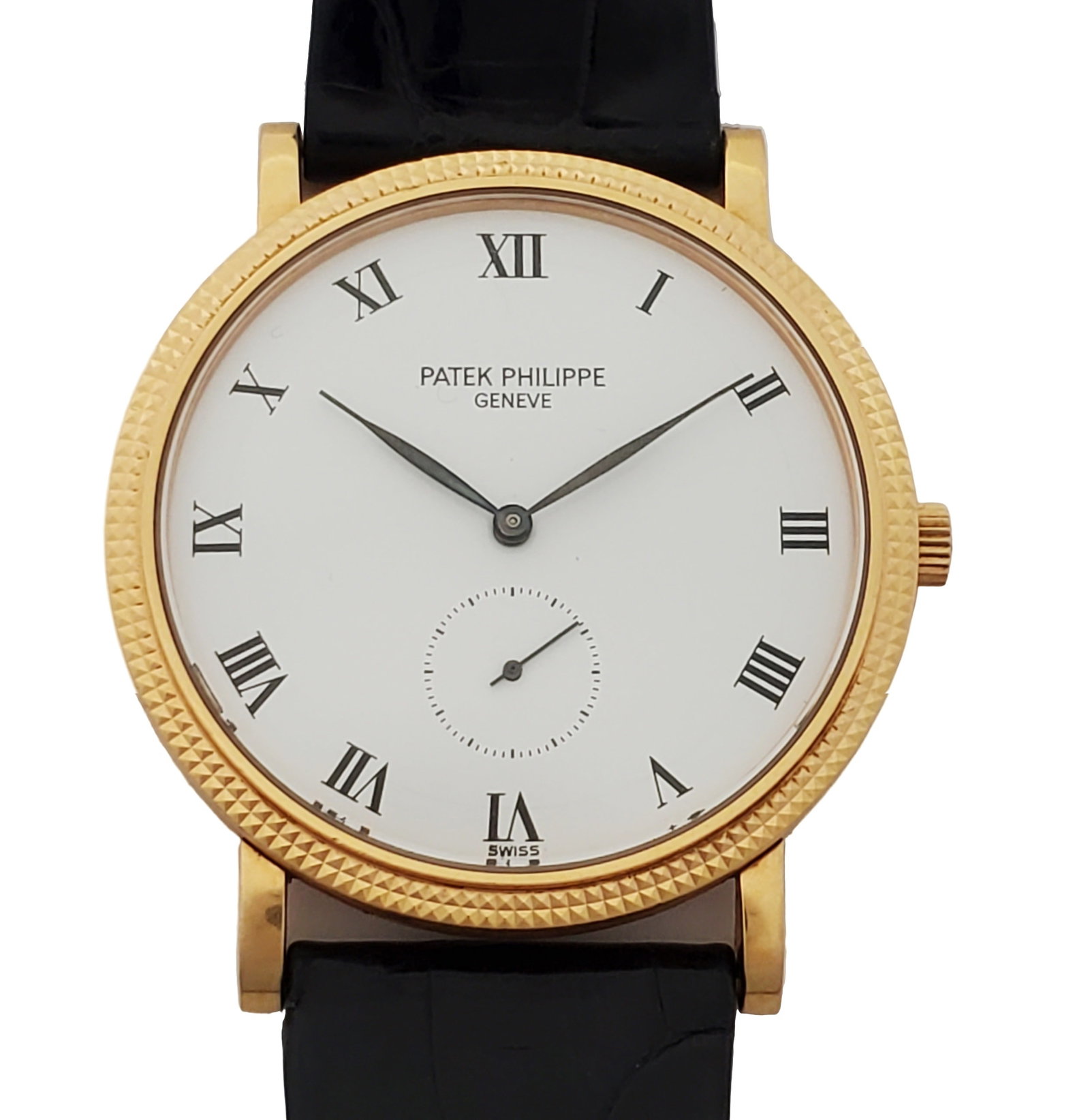 Patek Philippe Calatrava 5119J 18k Gold Automatic Cal 315 Hobnail Bezel Mens Watch (1 of 7)