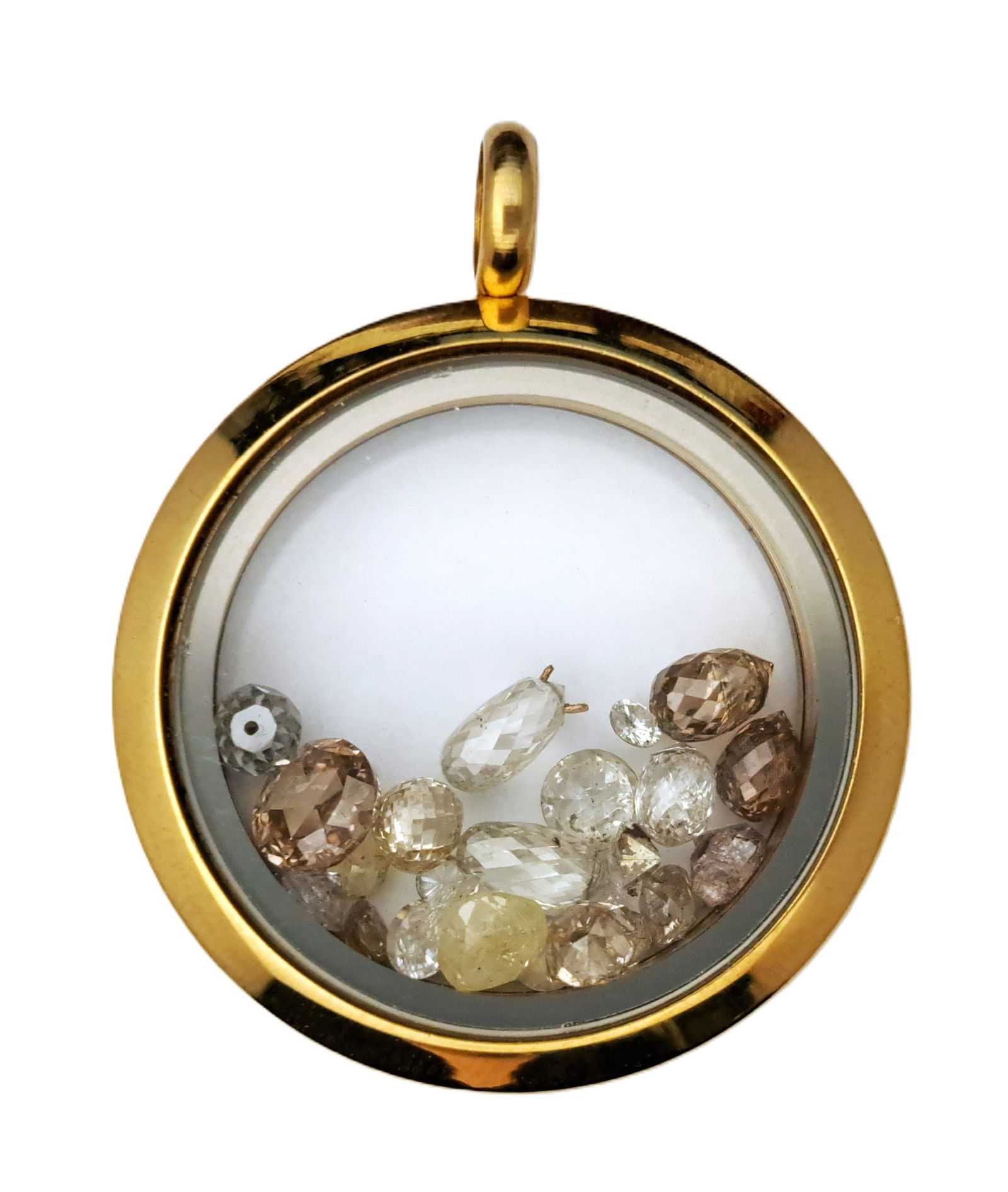 6.05ctw Old Cut Briolette Antique Diamond Collection In Pendant (1 of 3)