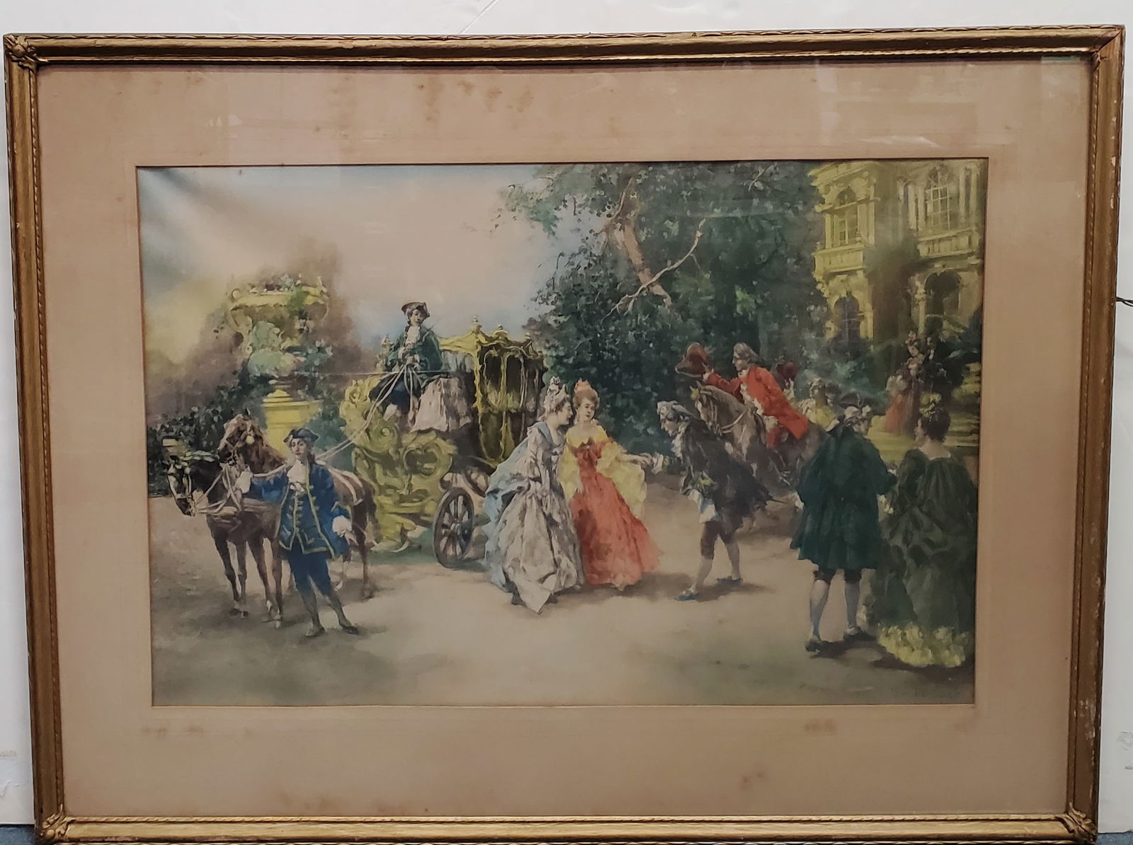 Vincente de Parades Reception at Versailles Photogravure Print (1 of 6)