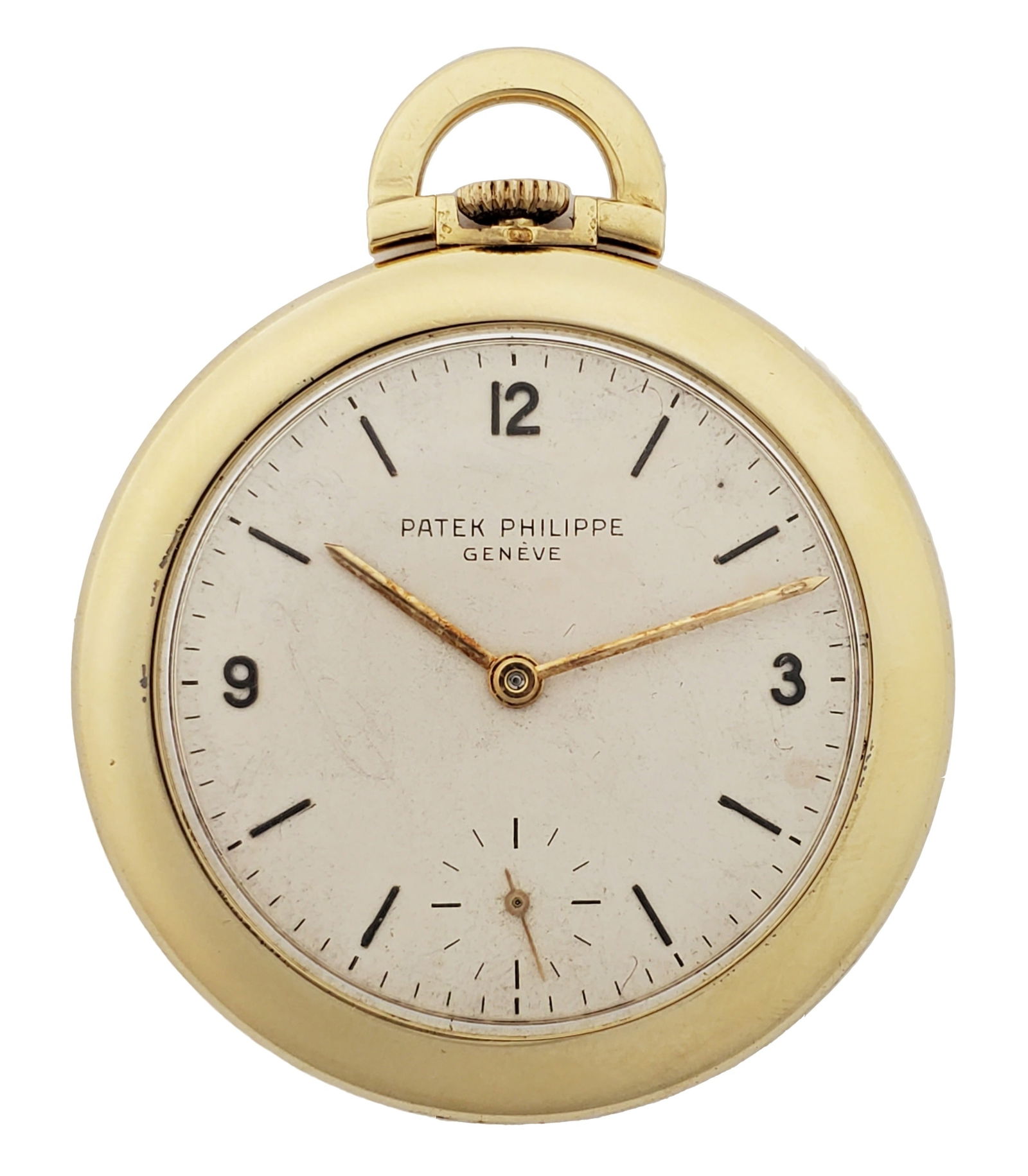 Patek Philippe 18k Gold Ref 650 Scarce Mid Century High Grade Mens Pocket Watch (1 of 4)
