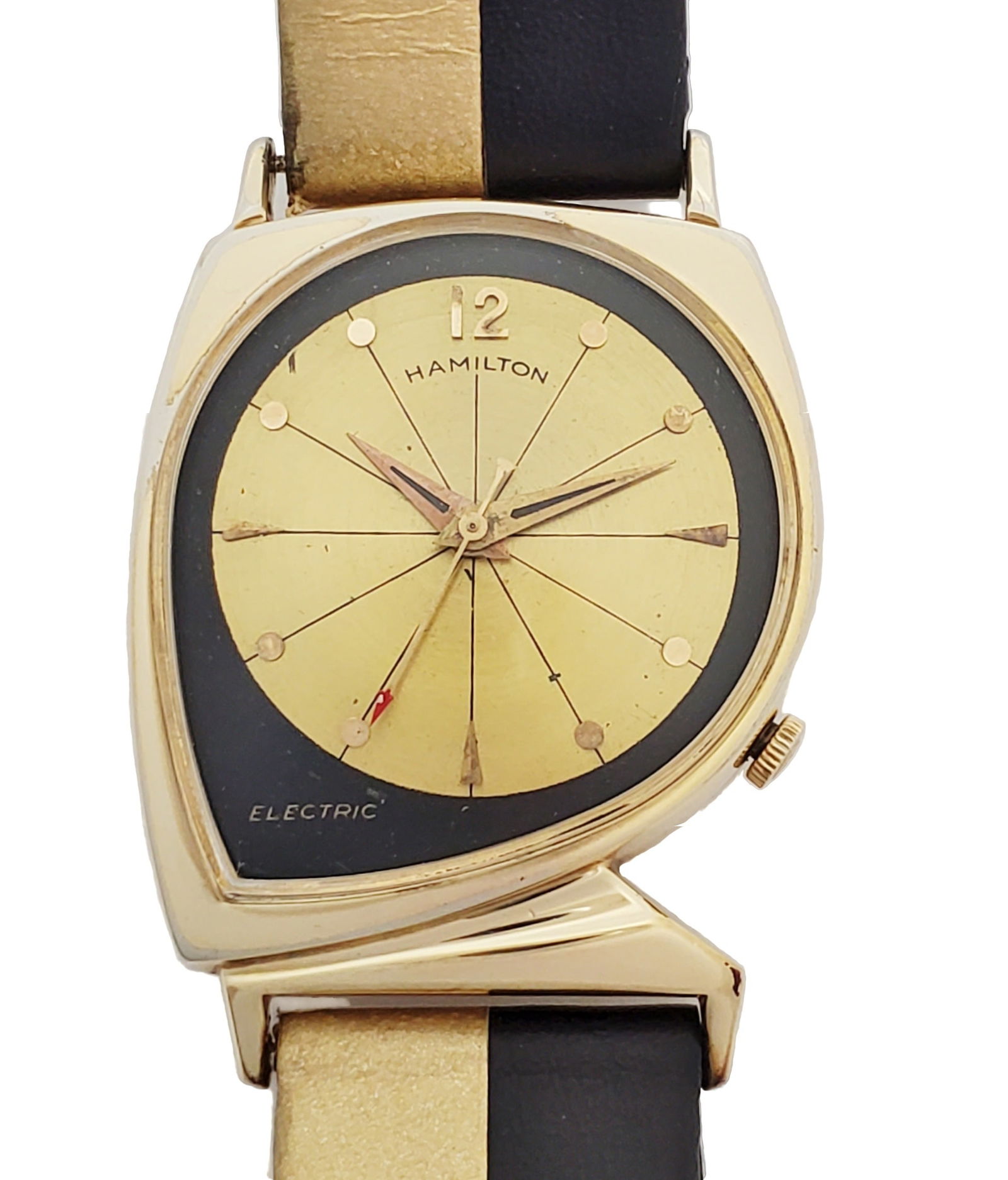 Hamilton Meteor Electric Arbib Asymmetrical Mid Century Vintage Mens Watch Box (1 of 7)