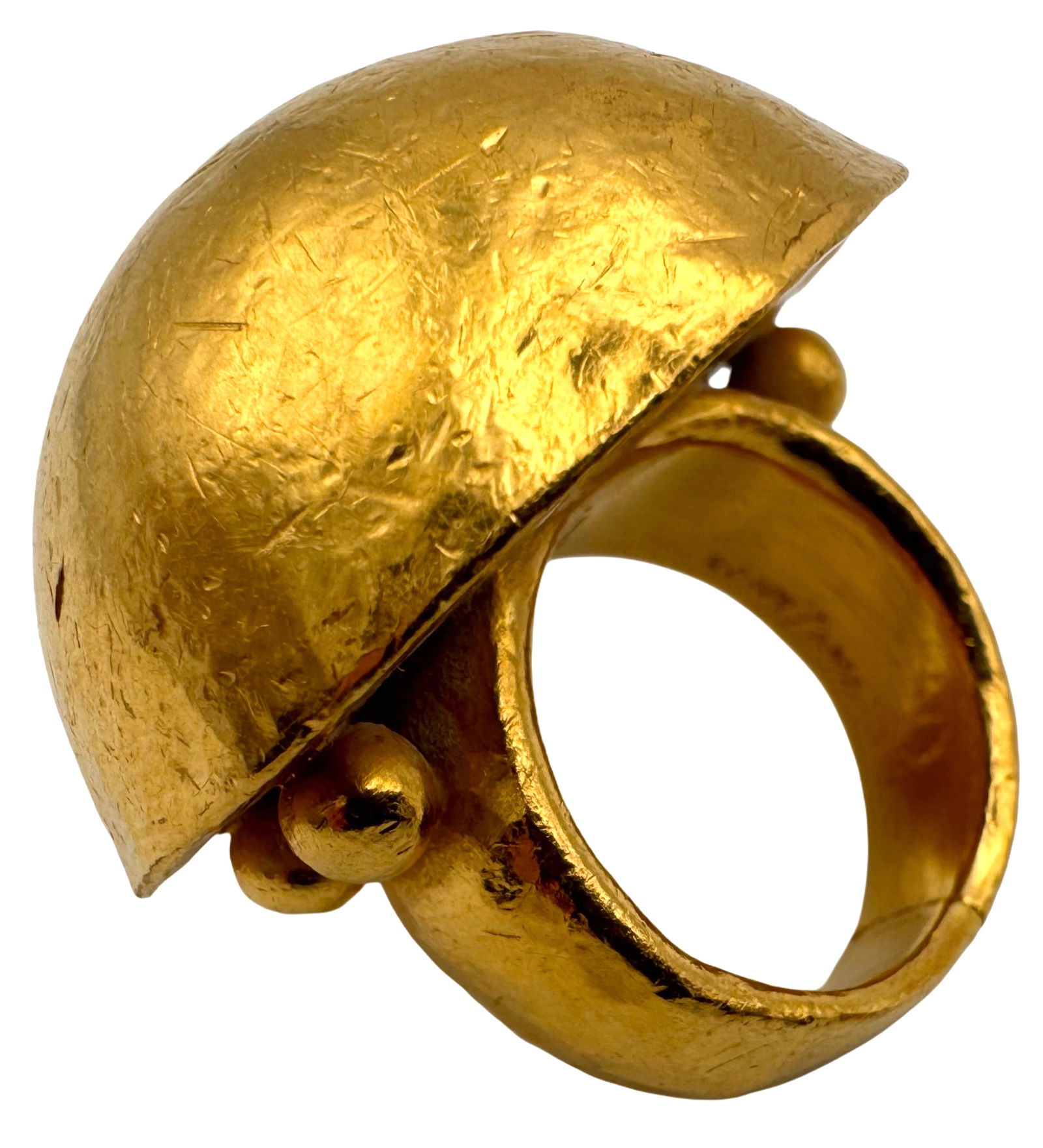 Amazing Gurhan Signed Numbered Mushroom .999 24k Gold Ring 1ozt: Described & Photographed By: Sam 58691 NOOME Title: Amazing Gurhan Signed Numbered Mushroom .999 24k Gold Ring 1ozt Description:Amazing Gurhan Signed Numbered Mushroom .999 24k Gold Ring, size 5. Exce