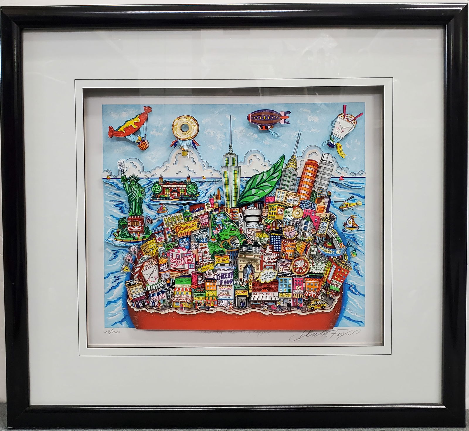 Charles Fazzino 3-D Pop Art Silkscreen Tasting the Big Apple New York City (1 of 9)