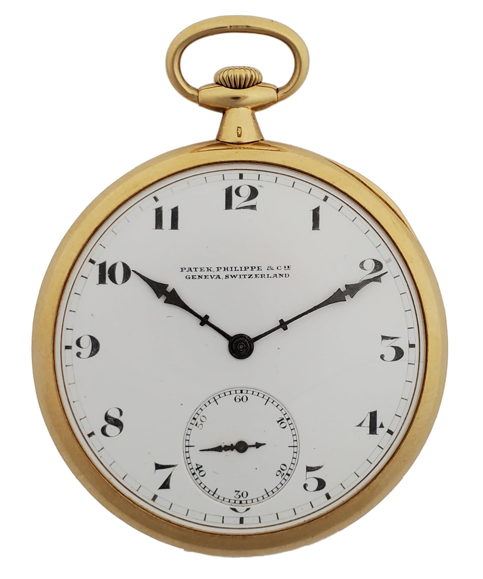 Patek Philippe 18k Gold Large 47mm Hidden Hinge Mens Pocket Watch (1 of 7)