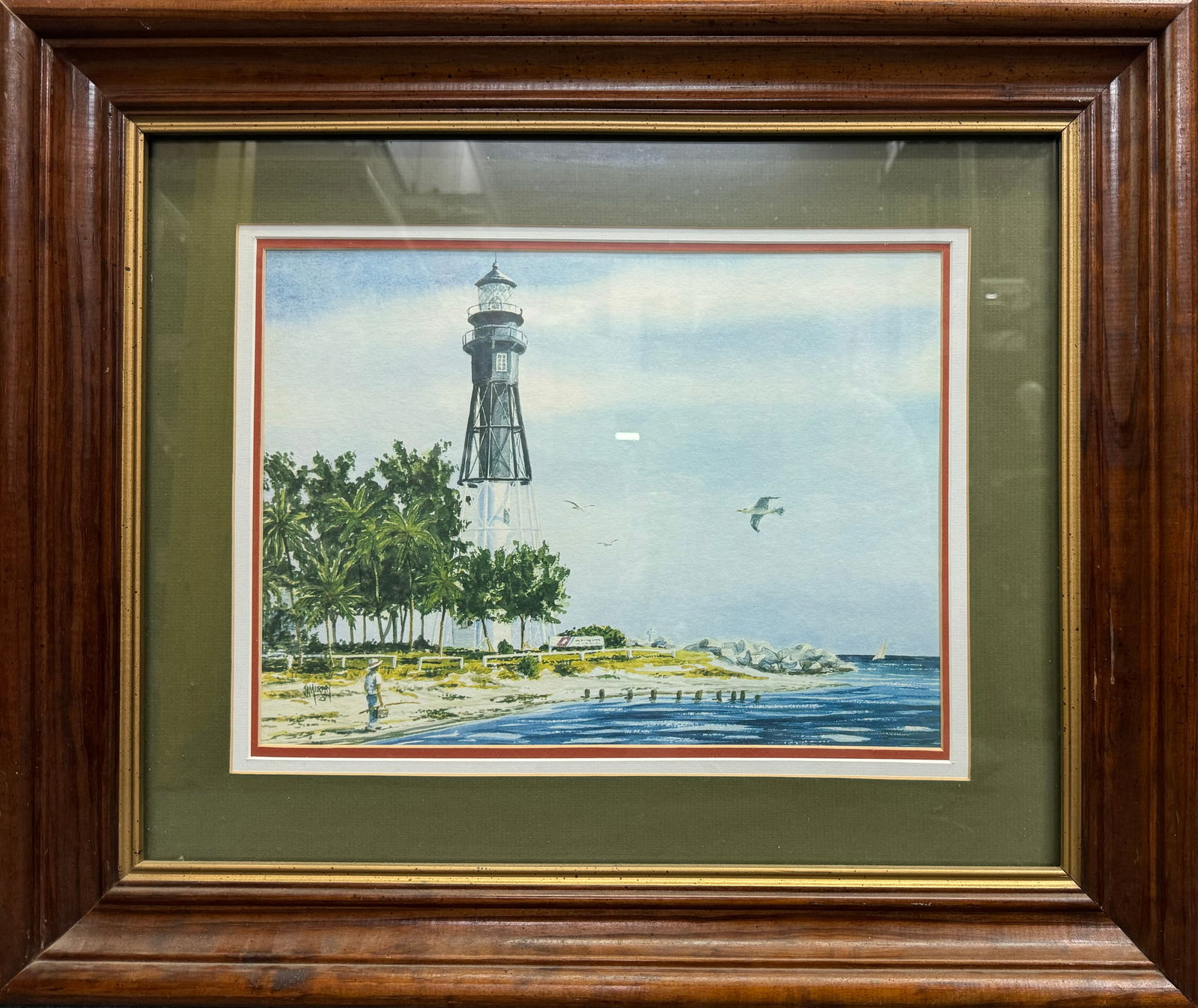 Jack Roland “Murph the Surf” Murphy Signed Print Hillsboro Lighthouse Florida (1 of 6)