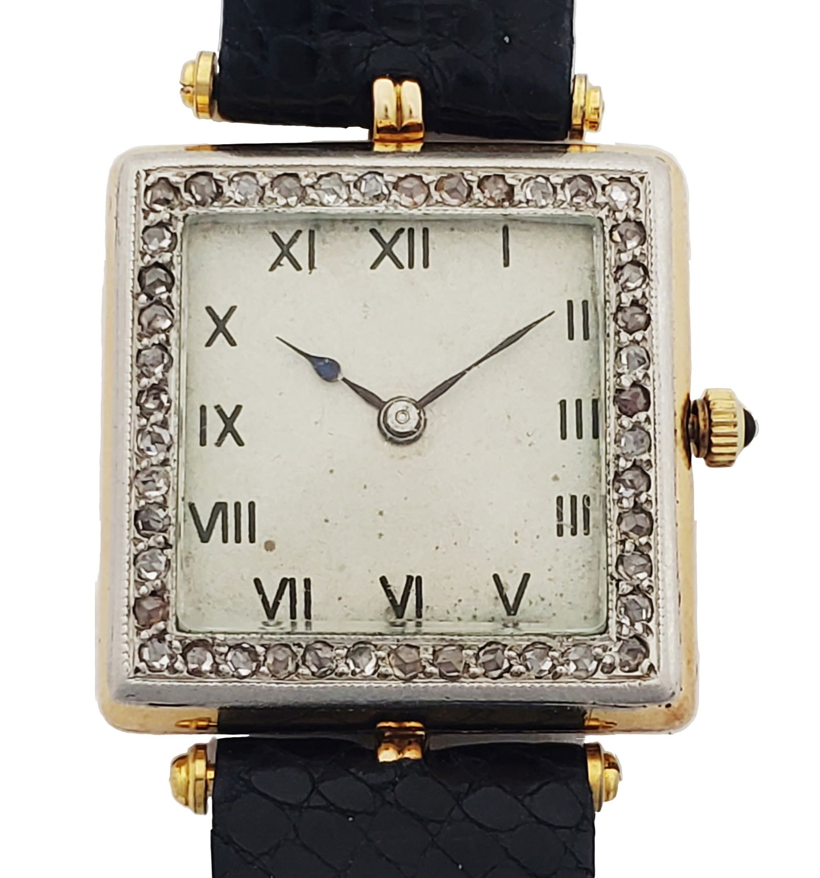 Cool Patek Philippe 18k Gold Diamond Mens Square Art Deco Antique Watch: Described By:Michelle NOFDD 29736 Title:Cool Patek Philippe 18k Gold Diamond Mens Square Art Deco Antique Watch Description: Cool Patek Philippe 18k Gold Diamond Mens Square Art Deco Antique Watch. Ma