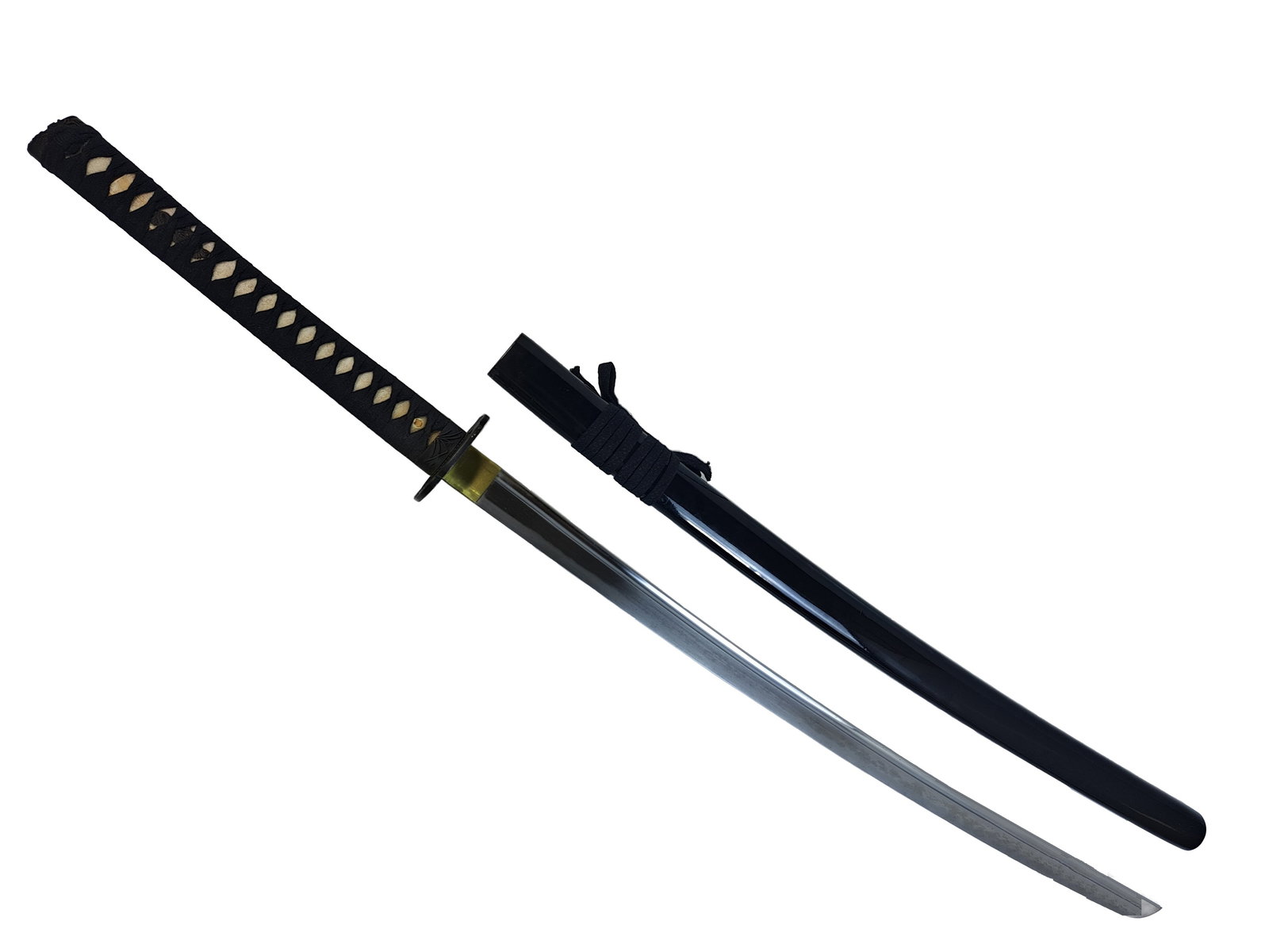 Late 20th Century 42.5 inch Samurai Sword Japanese Katana 28.7 Inch Blade w/ Scabbard (1 of 11)