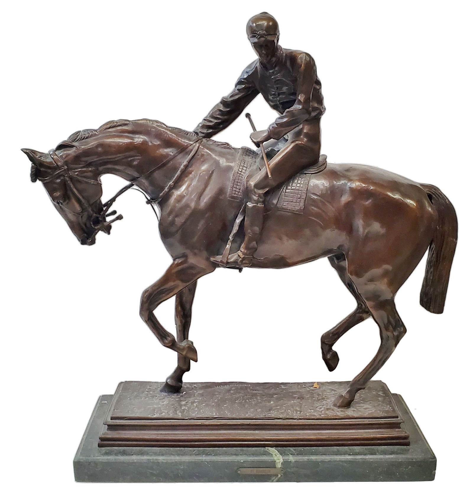 After Isadore Jules Bonheur Bronze La Grand Jockey Horse Equestrian Sculpture (1 of 5)