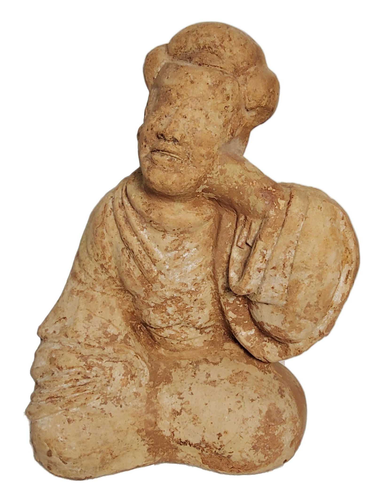Chinese Eastern Han Large 16in Terra Cotta Statue Figure COA Sichuan Province Provenance Sculpture (1 of 9)
