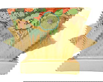 Clarice Cliff Delecia Bizarre Jonquil Hand Painted Art Deco Arts Crafts English Pottery Vase w Flowe (1 of 8)